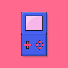 Retro video game cartoon vector icon illustration. Gaming icon isolated flat