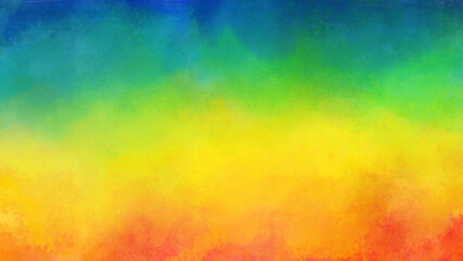 カラフルな水彩の筆の跡、壁、模様、背景