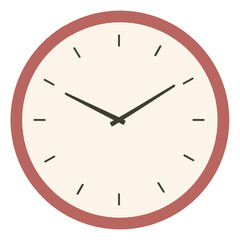 Retro Vintage Style Wall Clock Illustration