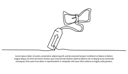 Simple continuous line design about saving when the price of various products goes up. Decorative elements drawn on a white background.