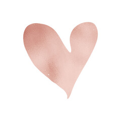 Pink Metallic Heart