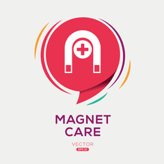 Creative (Magnet Care) Icon, Vector sign.