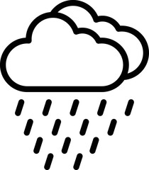 Rain Vector Icon Design Illustration