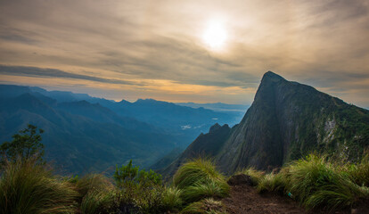 sunrise on the mountains