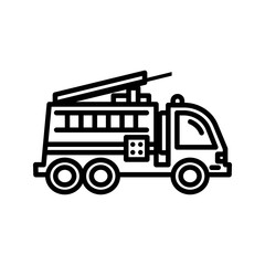 fire truck on a white background