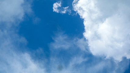 blue cloudy sky as background