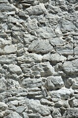 Viejo muro de piedra en Benalauría, Valle del Genal, Málaga, Andalucía, España