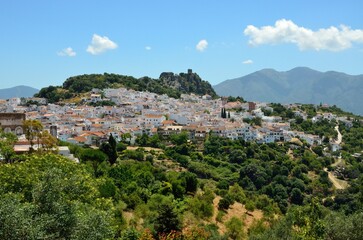 Fototapeta na wymiar Gaucín en el Valle del Genal, Málaga, Andalucía, España