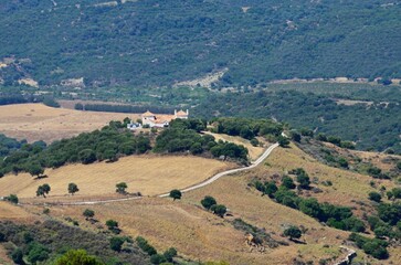 Fototapeta premium Campiña en el Valle del Genal, Málaga, Andalucía, España