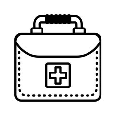 medicine bag on a white background