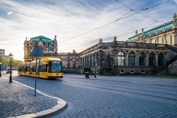 Fototapeta na wymiar Theater Square view in Dresden
