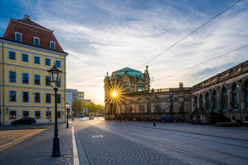 Theater Square view in Dresden