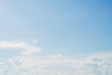 blue sky white clouds sunlight natural beauty