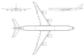 Avión de línea cuatrimotor