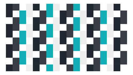 The background with thick stripes is black, gray, broken white, and Tosca green. 