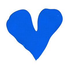 Indigo Watercolor Heart