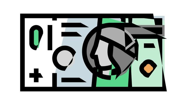 zloty zl color icon animation