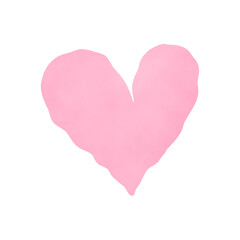 Pastel Pink Watercolor Heart