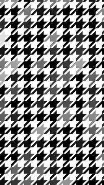 Vertical Abstract Large Houndstooth Texture Background Loop