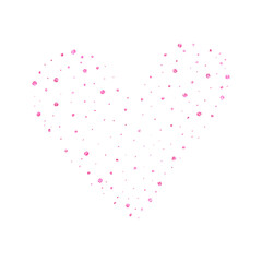 Pink Glitter Heart