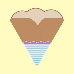 crepes icon vector street food in thailand