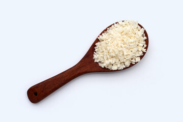 Bread Crumbs on white background.