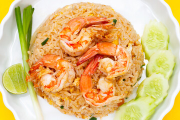Prawn and egg fried rice