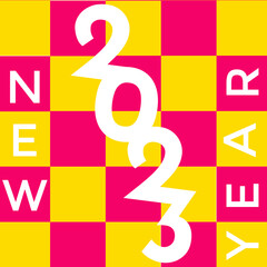 2023 colorful Happy New Year posters