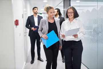 Group of business people with documents at project planning