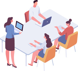 Business meeting  illustration
