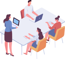 Business meeting  illustration