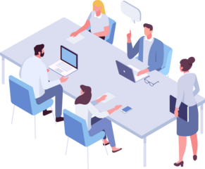 Business meeting  illustration