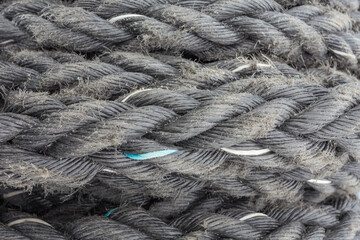 ship ropes sack as background