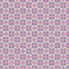 Modern geometric shapes motif seamless pattern