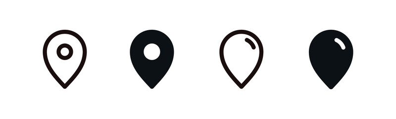 Simple map location pin target icon navigate position symbol vector design