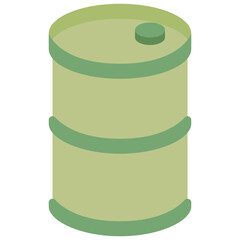 oil barrel flat icon