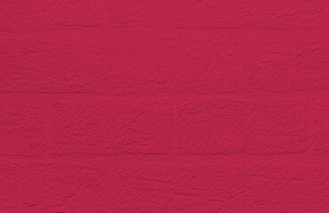 Rough plastered wall. Magenta background of cement. Concrete wall texture.