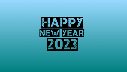 Happy New Year 2023 Background Design. New Year Celibration. Greeting Card, Banner, Illustration.