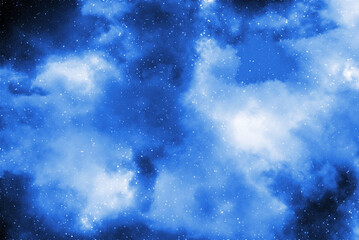 Space background with stardust and shining stars. Realistic cosmos and color nebula. Colorful galaxy. 3d illustration