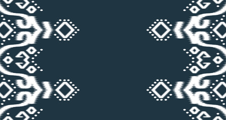 Ikat Seamless Pattern Design Art ornament. Ethnic abstract geometric pattern in tribalt vertical. Vector illustration EP.59