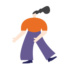 Woman Gesture Illustration Set Collection