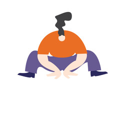 Woman Gesture Illustration Set Collection