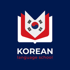Vector logo of the Korean language school