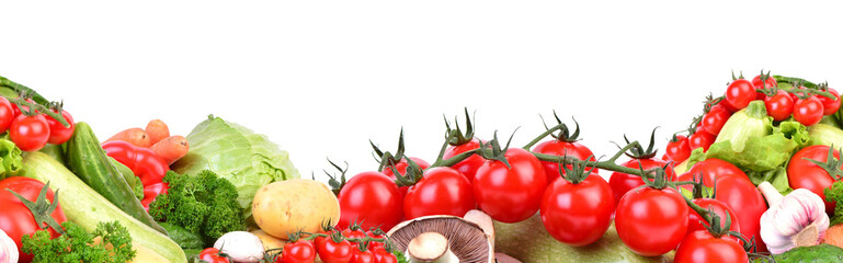 Fresh vegetables isolated