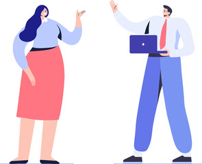 Business person flat illustration