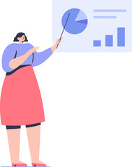Business person flat illustration