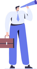 Business person flat illustration