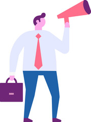 Business person flat illustration