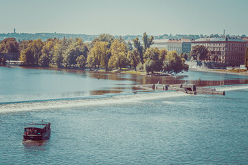 Naklejka premium pool in the park
