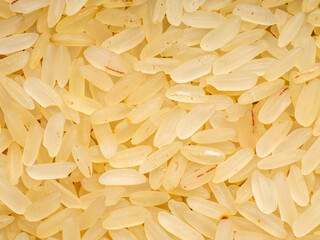 grains of rice closeup for background